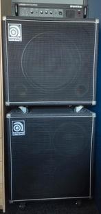 Ampeg stack (SVT-410HE en SVT-15E) met Hartke LH500 amp, Ophalen, Zo goed als nieuw, Basgitaar, 100 watt of meer