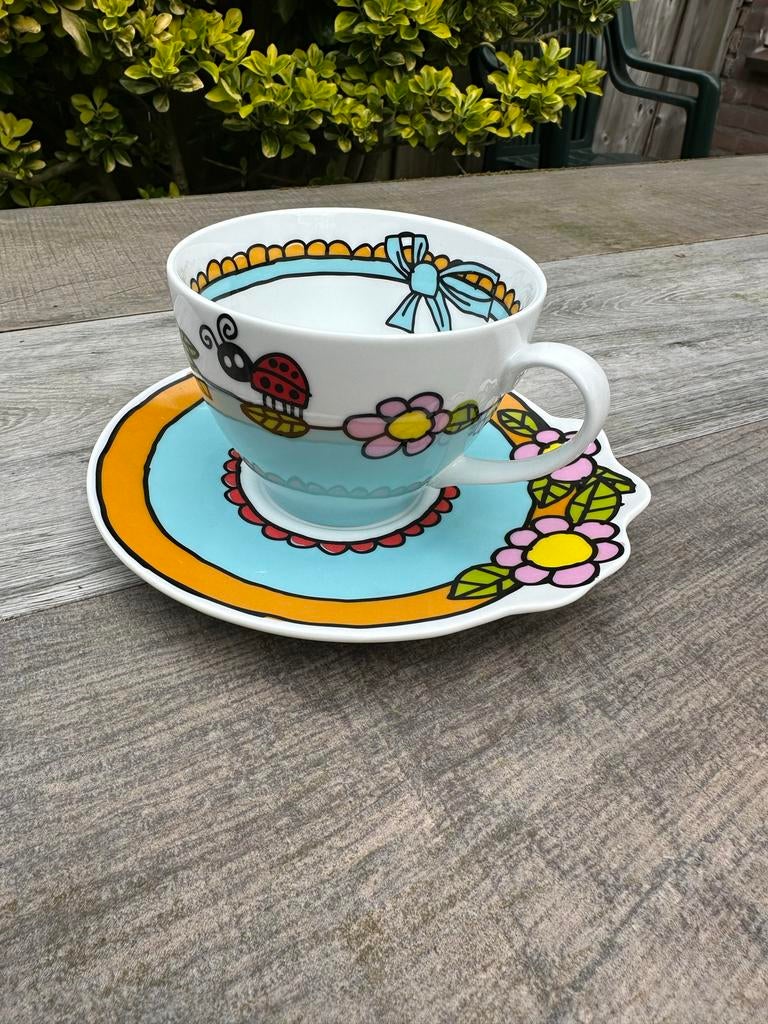 Babette Harms Kop en Schotel - Lieveheersbeestje, Ophalen of Verzenden