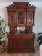 Prachtige jachtkast met gedetailleerd houtsnijwerk., Antiek en Kunst, Ophalen