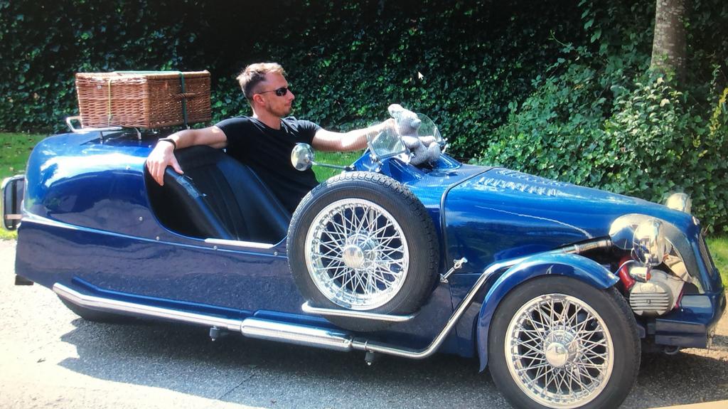 Lomax 223 chassis 2CV blauw 3-wieler, Auto's, Overige Auto's, Voorwielaandrijving, Zwart, Cabriolet, Blauw