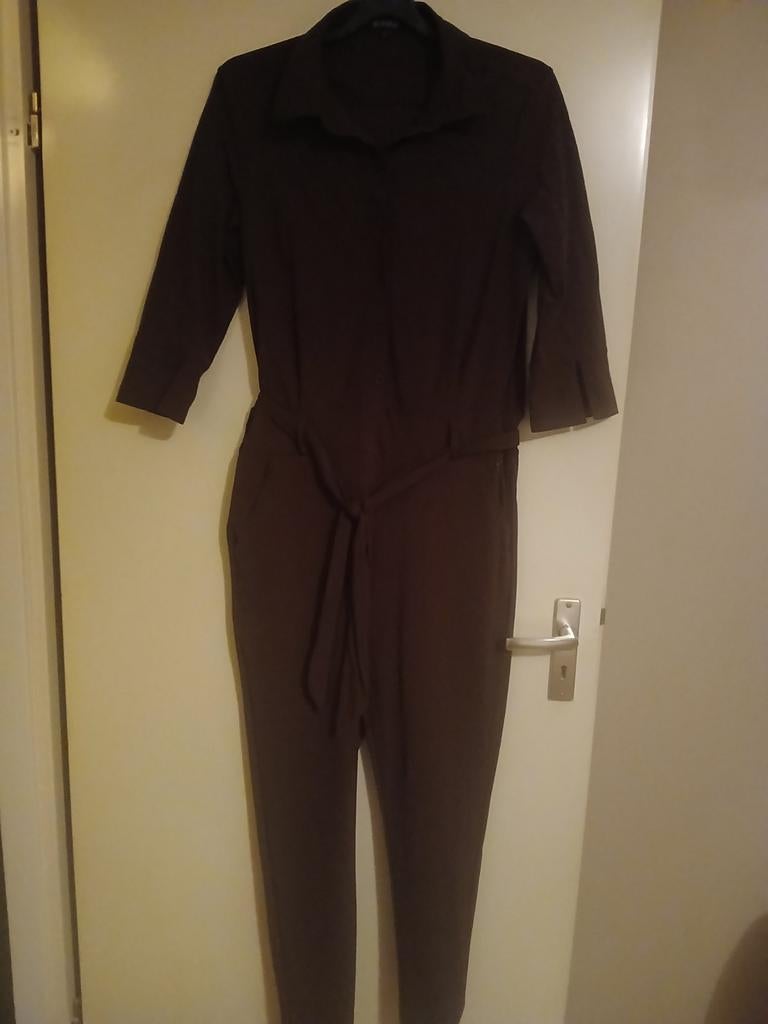 Mi Piace Jumpsuit Travelstof Donkerbruin Maat XL, Kleding | Dames, Jumpsuits, Mi Piace, Bruin, Maat 46/48 (XL) of groter, Ophalen of Verzenden
