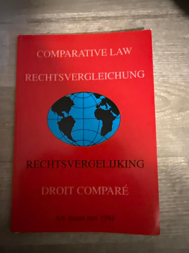 Comparative Law / Rechtsvergleichung - Ars Aequi mei 1994, Ophalen of Verzenden, Gamma, Gelezen, WO