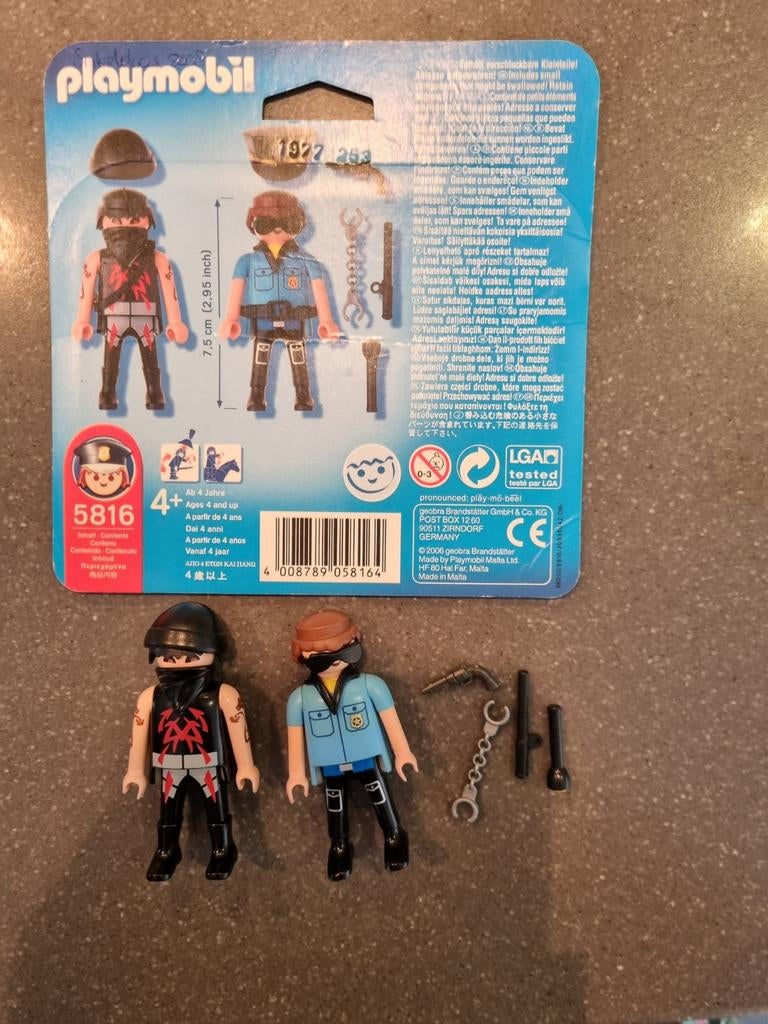 Playmobil 5816 Politieagent en Inbreker, Ophalen, Zo goed als nieuw