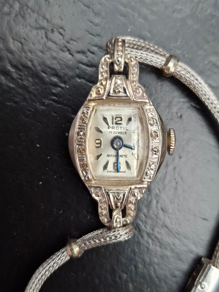 Art deco dameshorloge, Protil. Verstelbare band, Verzenden, Overige materialen, Overige merken