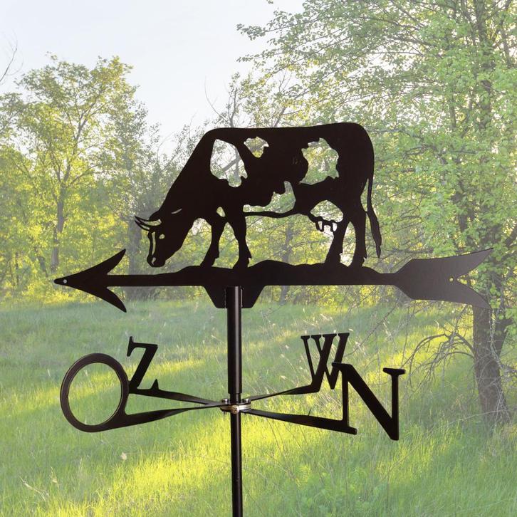 Windwijzer Koe RVS – Bonte Koe | Nederlands Product, Tuin en Terras, Windwijzers en Windmolens, Nieuw, Ophalen of Verzenden