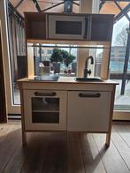 IKEA Duktig speelkeuken met magnetron en kookplaat, Ophalen of Verzenden, Gebruikt, Hout, Speelkeuken