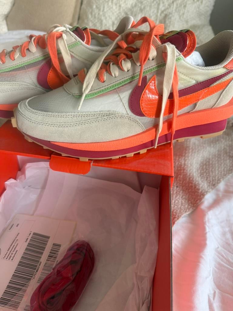 Nike LD Waffle Sacai Clot Net Orange Blaze, Sport en Fitness, Basketbal, Ophalen of Verzenden, Nieuw, Schoenen