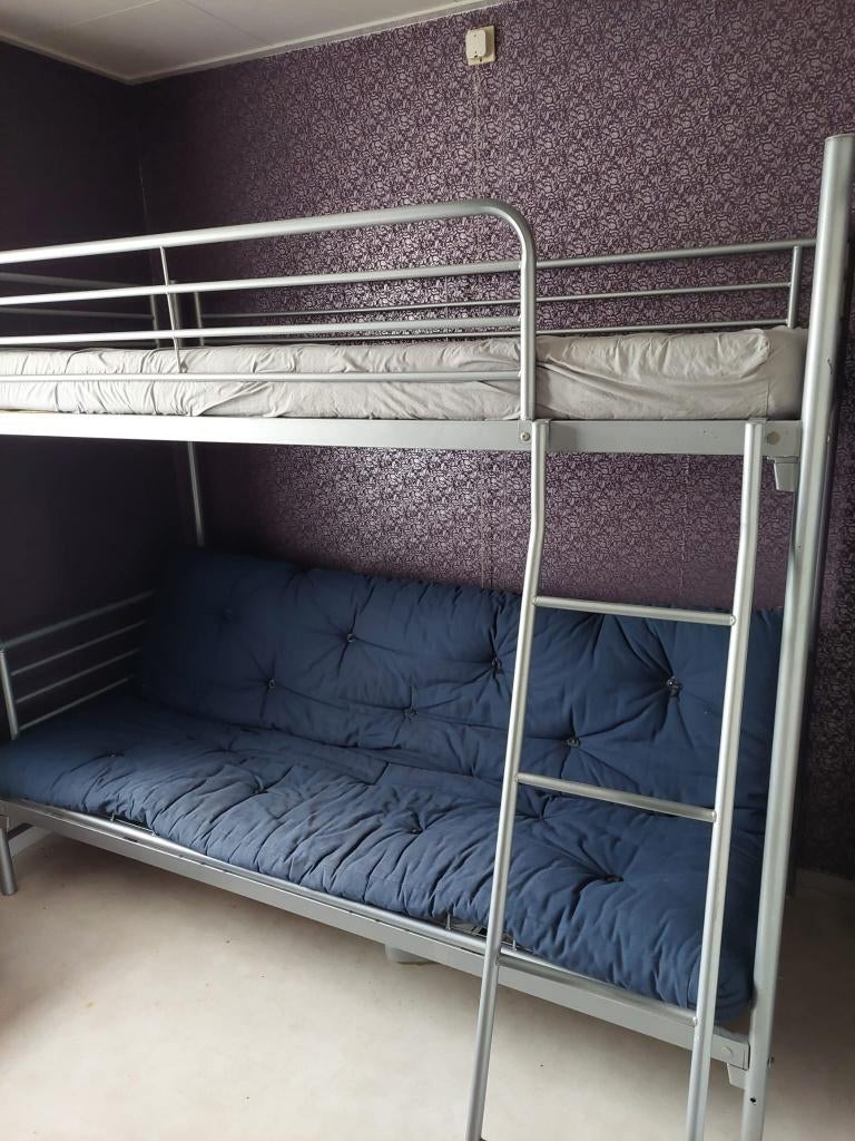 Hoogslaper met slaapbank, Ophalen, Gebruikt, Eenpersoons, 160 tot 180 cm