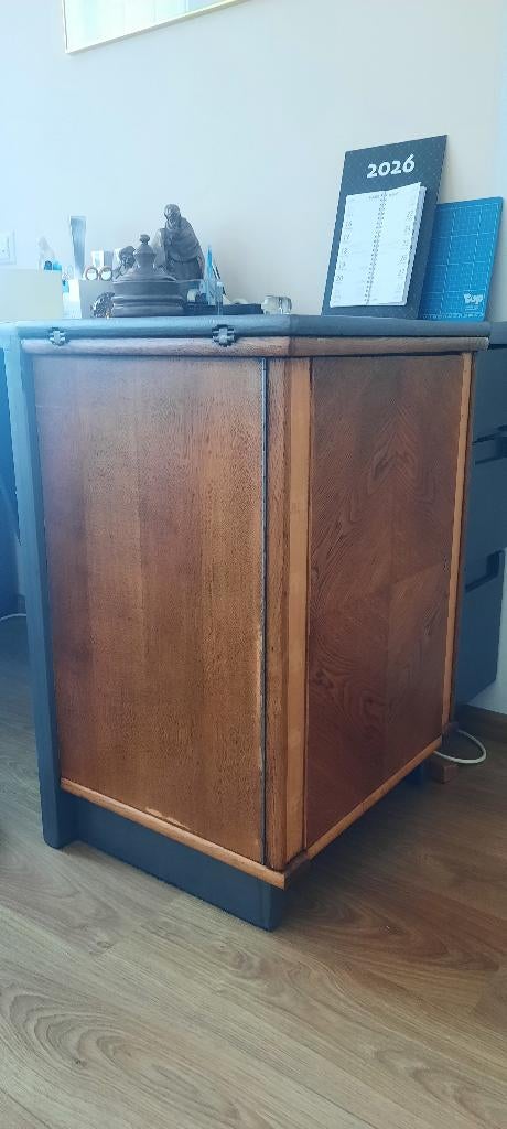 Naaimachine Pfaff 230 in oorspronkelijke eiken fineer kast, Ophalen