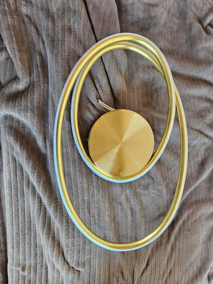 Design Plafondlamp Goud LED 3 Staps Dimbaar - Rowan, Huis en Inrichting, Lampen | Plafondlampen, Zo goed als nieuw, Metaal, Ophalen