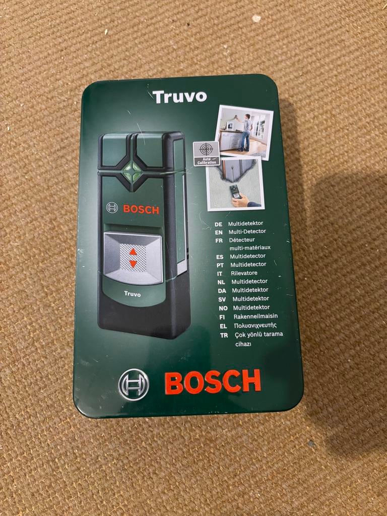 Bosch Truvo Digitale Leidingzoeker - Multidetector, Doe-het-zelf en Verbouw, Meetapparatuur, Ophalen of Verzenden, Zo goed als nieuw