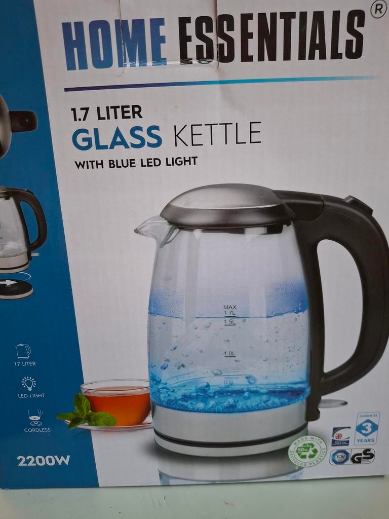 Nieuwe waterkoker., 1 tot 2 liter, Ophalen of Verzenden, Nieuw