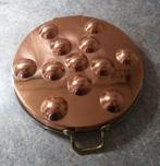 Koper - Rvs Poffertjes  / Escargot pan, Overige materialen, Ophalen of Verzenden, Zo goed als nieuw, Keramische plaat