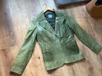 Part Two leren jasje maat 38 olijfgroen vintage, Ophalen of Verzenden, Gedragen, Maat 38/40 (M), Groen