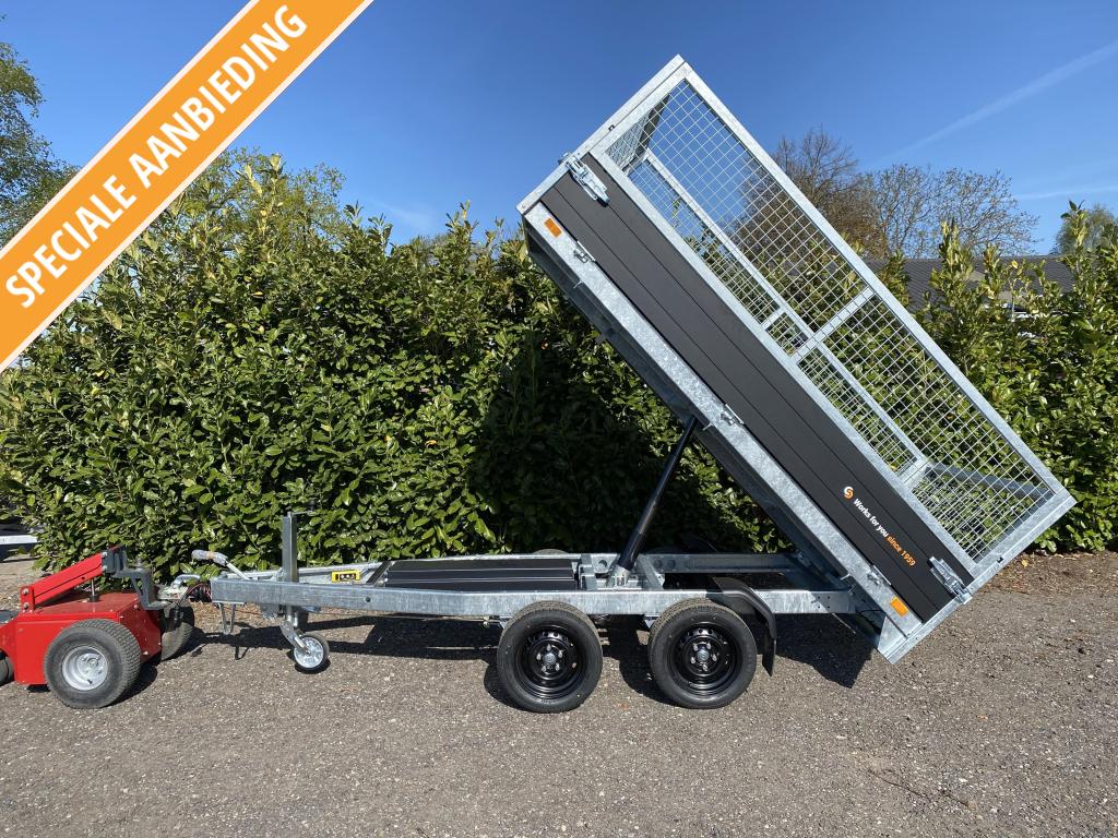 NIEUW Saris Elektrische kipper Black-Edition + Loofrekken, Auto diversen, Aanhangers en Bagagewagens, Niet ingevuld, Nieuw, Niet ingevuld