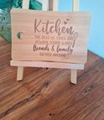 Nieuwe bamboe snijplank met tekst, Ophalen of Verzenden, Nieuw