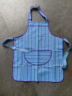 Retro keukenschort nieuw uit de voorraadkast blauwe tinten, Ophalen of Verzenden