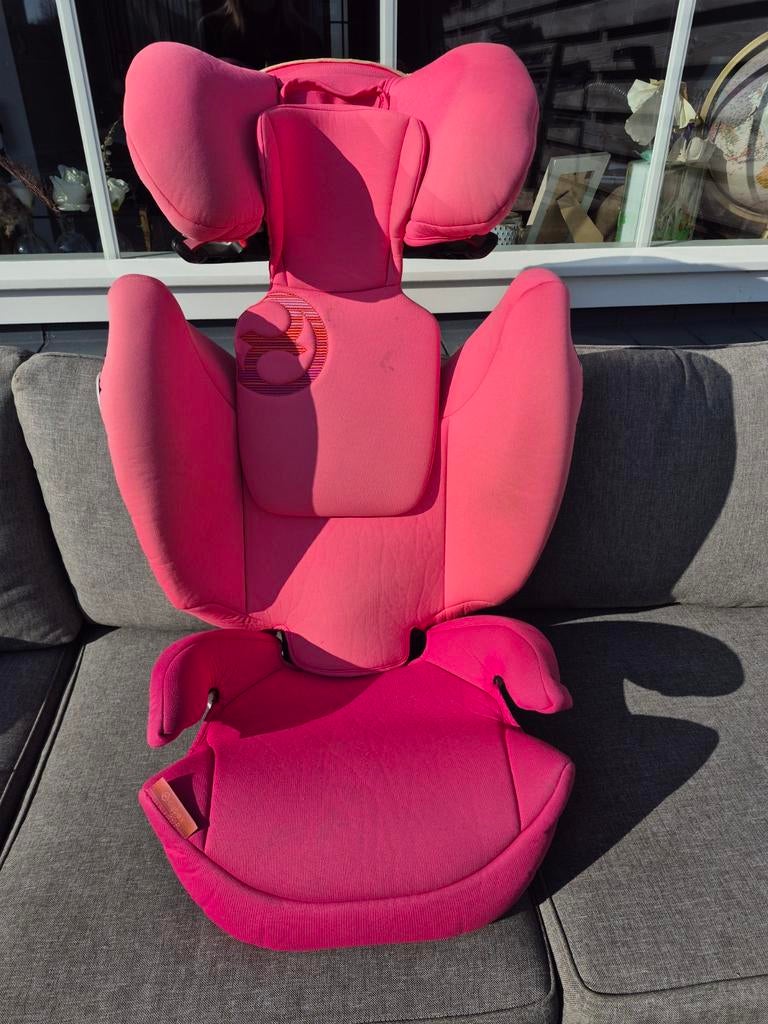 Cybex Solution M-fix autostoel - roze, Ophalen of Verzenden