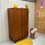 Toffe vintage j`60 midcentury kledingkast baby kidsroom, Ophalen, Gebruikt, Kast, 50 tot 70 cm