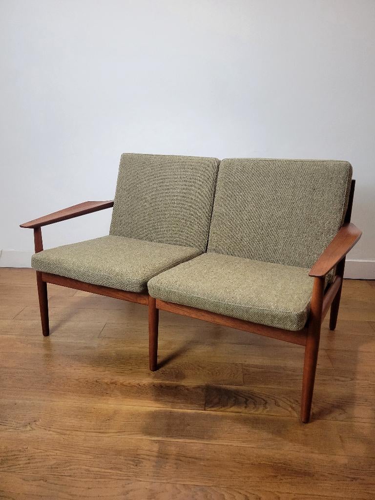 Vintage 2 zitsbank van Arne Vodder voor Glostrup, Huis en Inrichting, Fauteuils, Ophalen, Gebruikt, Vintage design, Mid Century Modern