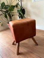 Turnbok Meubelstuk - Leer en Hout, Ophalen, Minder dan 50 cm, Gebruikt, 50 tot 75 cm