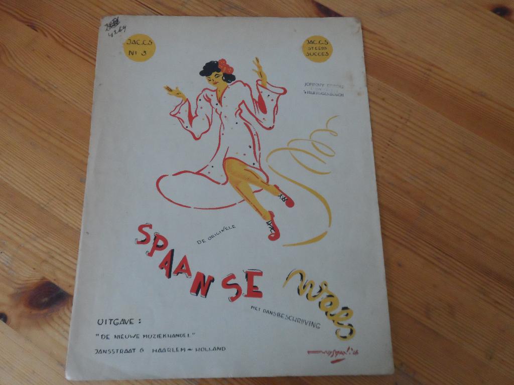 Spaansche wals - jac. C. Stolwijk, Muziek en Instrumenten, Bladmuziek, Gebruikt, Gitaar, Ophalen of Verzenden, Artiest of Componist