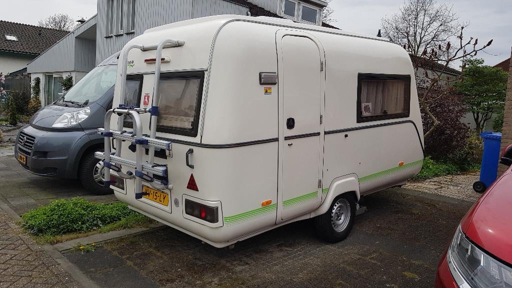 Te koop Biod 370 TL, Caravans en Kamperen, Dwarsbed, Tot en met 2, Treinzit, Particulier