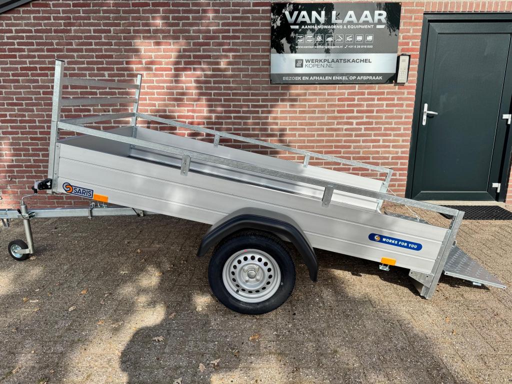 NIEUW Saris McAlu aanhangwagen Kantelbaar + Laadklep, Saris aanhanhangwagens, Nieuw, Niet ingevuld, Metaalweg Hapert