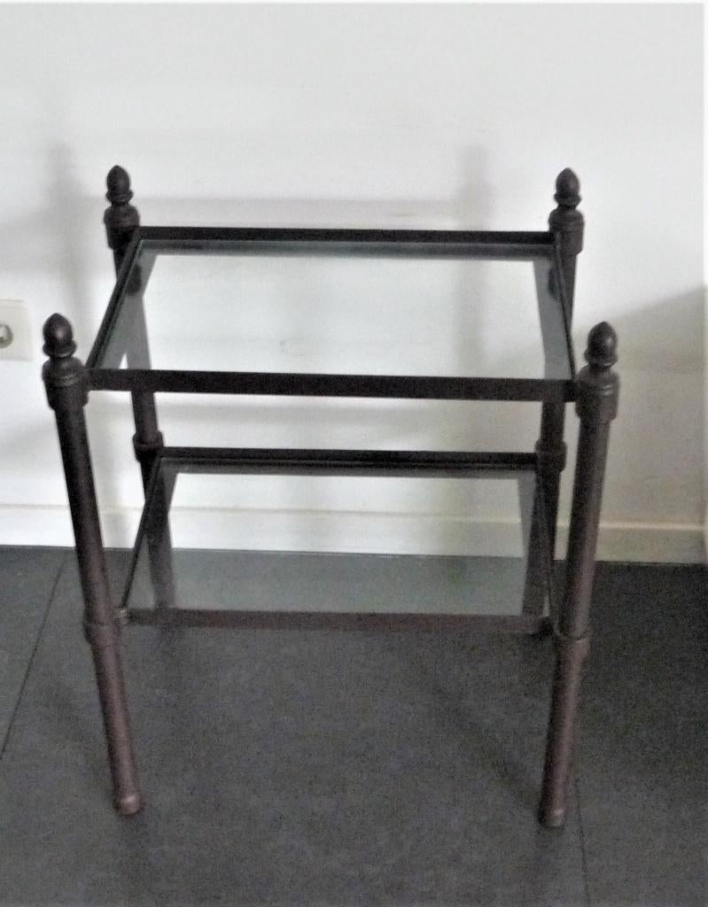 prachtig gietijzeren plantentafeltje vintage, Antiek en Kunst, Ophalen