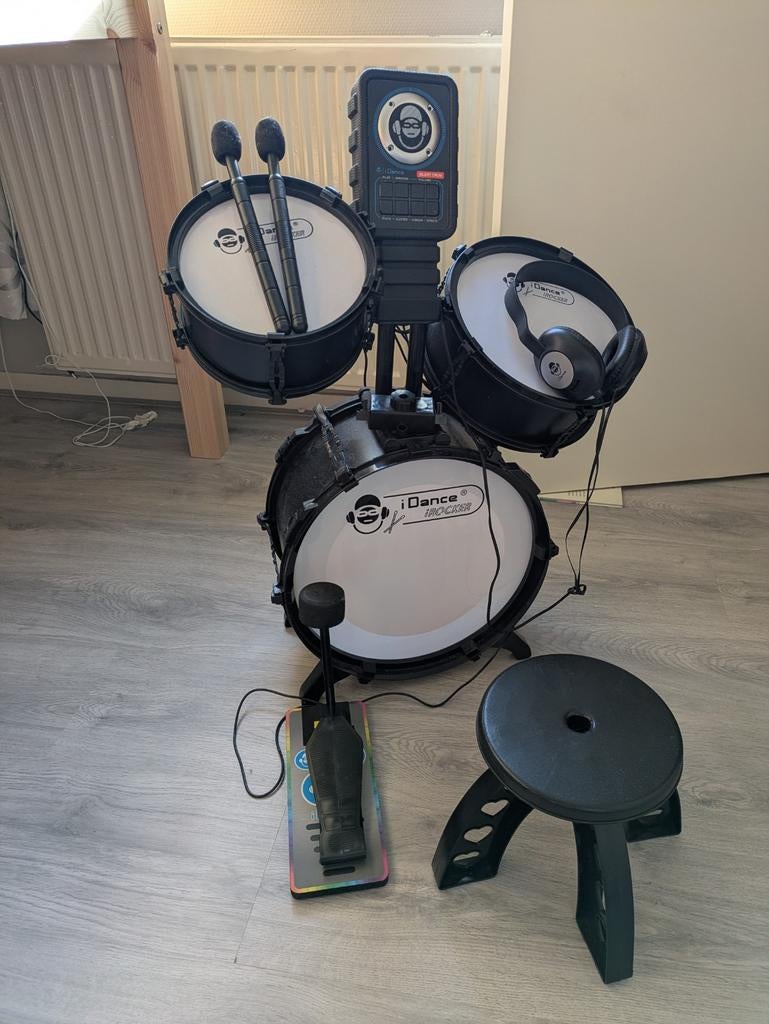 Elektronisch kinderdrumstel Intertoys iDance, Ophalen, Zo goed als nieuw, Overige merken, Elektronisch