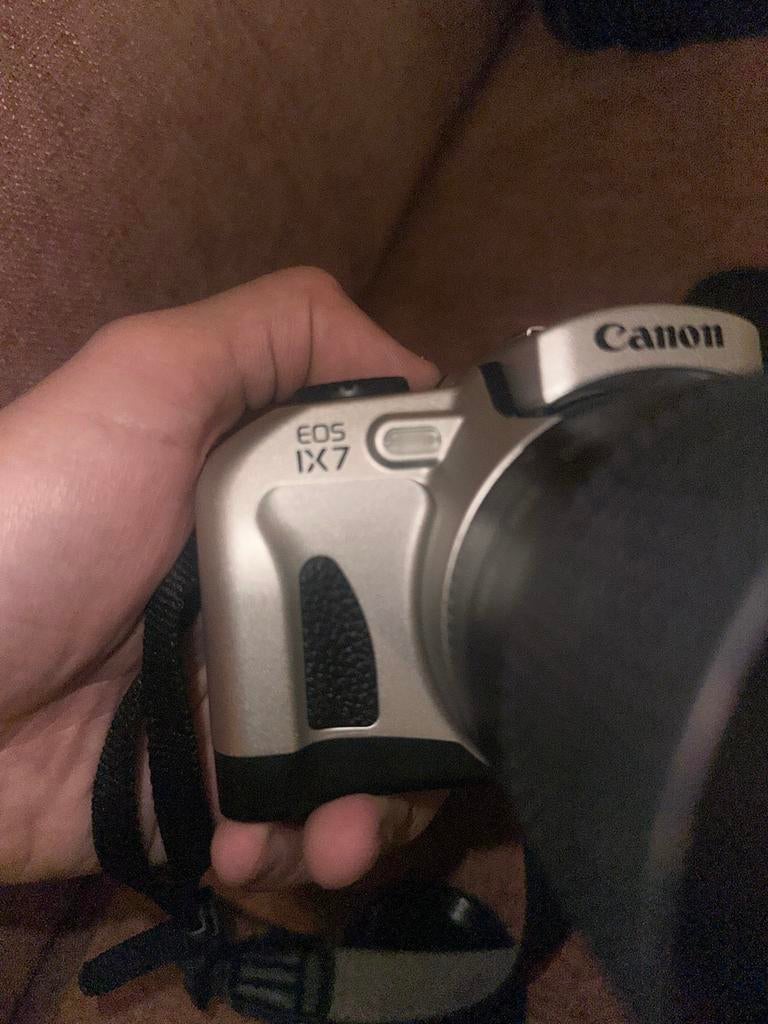 Canon EOS IX7 met 3 lenzen, Audio, Tv en Foto, Fotocamera's Analoog, Ophalen of Verzenden, Gebruikt, Spiegelreflex, Canon