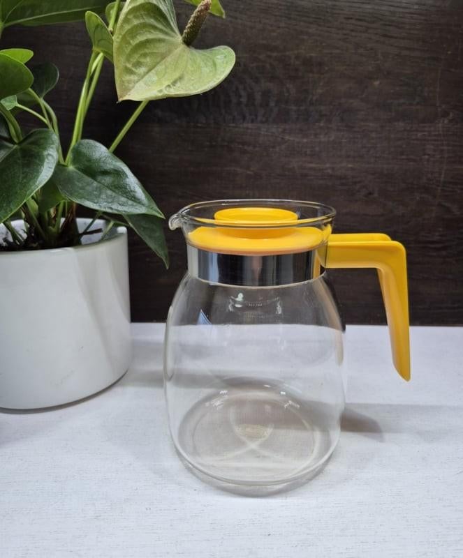 Vintage Melitta glazen theepot,  theeglas, Ophalen of Verzenden, Huis en Inrichting