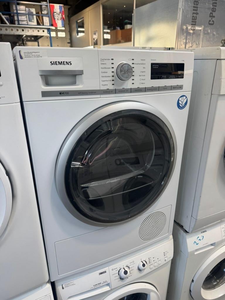Siemens IQ700 met zelf reinigende condensor, Witgoed en Apparatuur, Wasdrogers, 8 tot 10 kg, Ophalen of Verzenden, Zo goed als nieuw