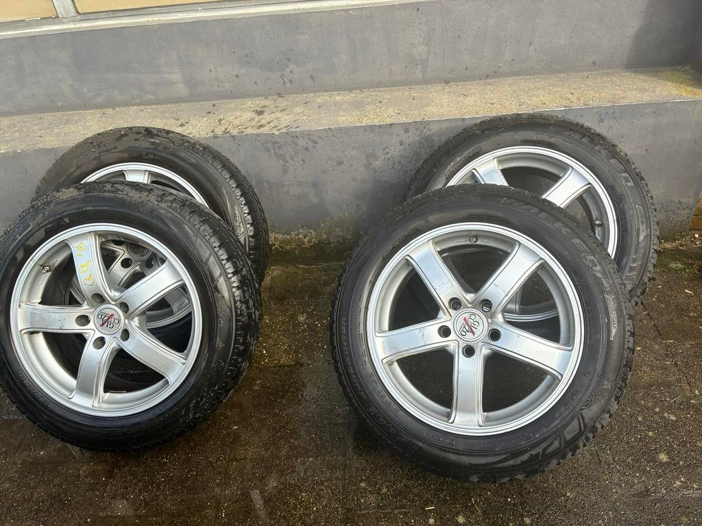 Set van 4 winterbanden op velgen, Auto-onderdelen, Banden en Velgen, Ophalen, Gebruikt, Banden en Velgen, Winterbanden