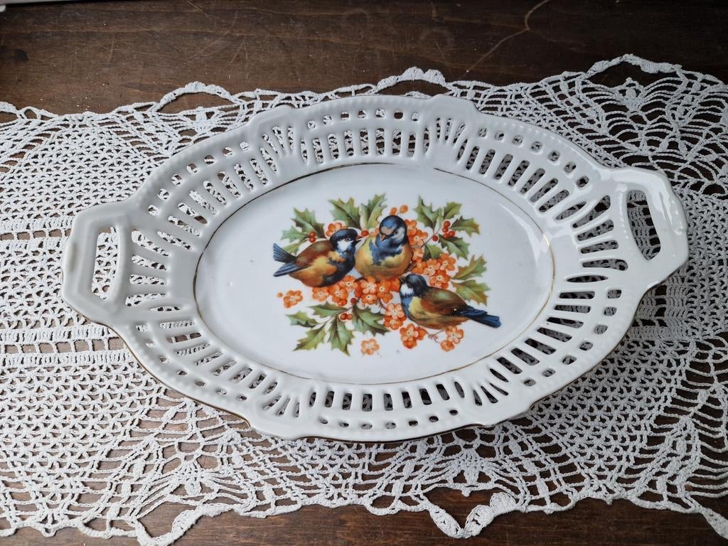 Schaal met greepje meesjes, Ophalen of Verzenden
