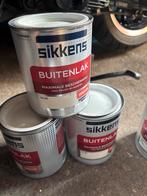 3x Sikkens Buitenlak RAL 9010/9001 Wit/Blanc - Nieuw, 5 tot 10 liter, Wit, Nieuw, Ophalen of Verzenden
