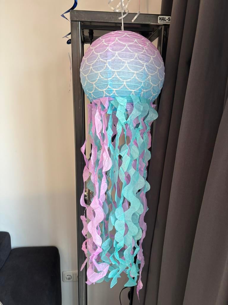 3 octopussen zeemeermin versiering, Ophalen of Verzenden, Zo goed als nieuw, Versiering, Verjaardag