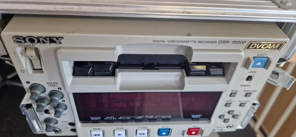 Sony DSR-1500P DVCAM recorder met flightcase, Ophalen of Verzenden