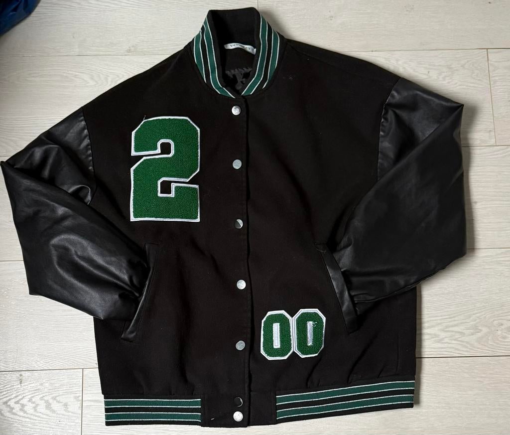 Bomberjack, Ophalen, Zo goed als nieuw, Maat 48/50 (M), Zwart