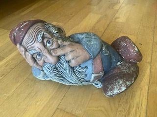 betonnen tuinkabouter tuinbeeld tuindecoratie dwerg, Ophalen, Gebruikt, Beton, Tuinkabouter