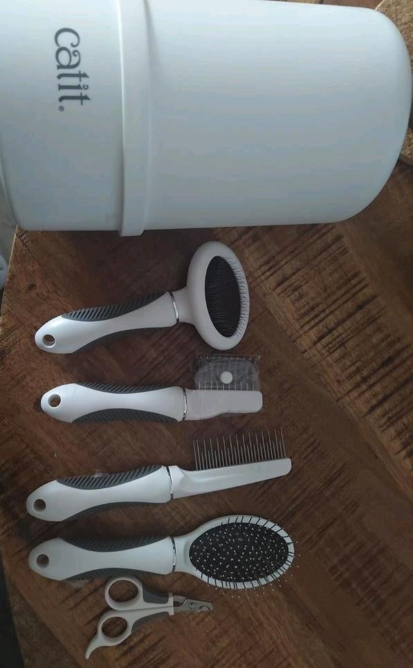 Catit Verzorgingsset - langharige katten, Ophalen of Verzenden, Zo goed als nieuw