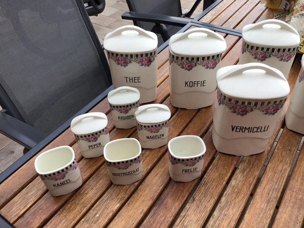 Aardewerk antiek voorraadpotten voor in keuken, Ophalen