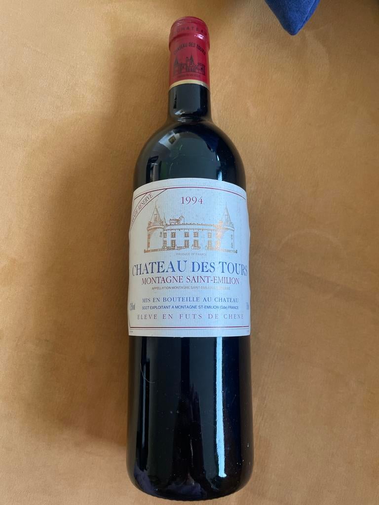 Chateau des Tours Montagne Saint-Emilion 1994 - Cadeau, Ophalen, Gebruikt, Frankrijk, Rode wijn