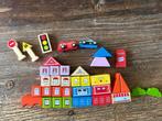 Gekleurde houten blokjes -huis raam deur auto, Ophalen of Verzenden, Gebruikt, Overige typen