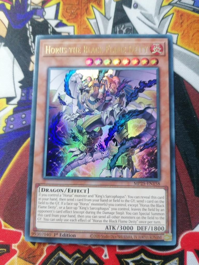 Horus the Black Flame Deity - Ultra Rare MP25 - Yu-Gi-Oh, Ophalen of Verzenden, Zo goed als nieuw, Foil