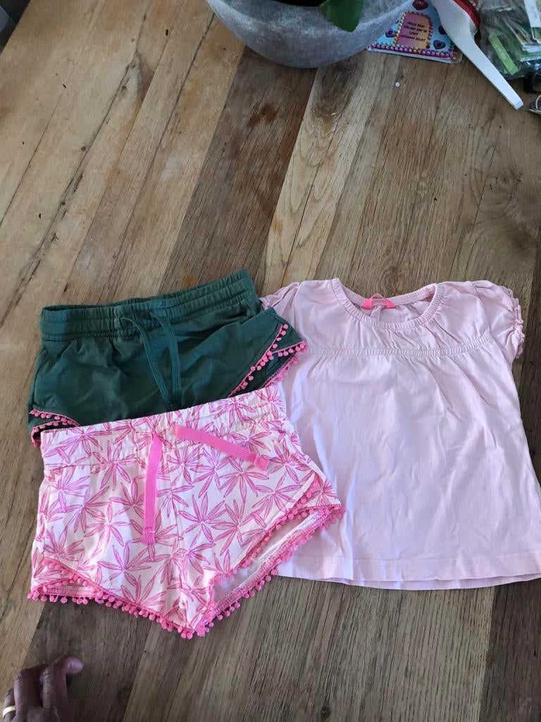 Shorts en t shirtje van de Hema, mt 86, Kinderen en Baby's, Babykleding | Maat 86, Ophalen of Verzenden, Zo goed als nieuw, Meisje