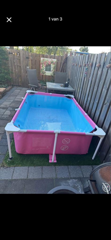 Compleet intex zwembad met pomp, Tuin en Terras, Zwembaden, Gebruikt, Opzetzwembad, Minder dan 80 cm, 200 tot 400 cm, Minder dan 200 cm