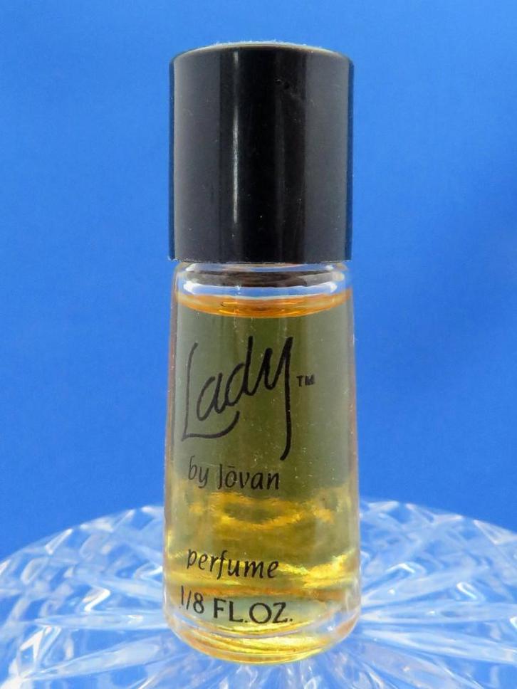 Mini - JOVAN - Lady - 3,7ml - p - 5,2cm, Verzamelen, Parfumverzamelingen, Gebruikt, Miniatuur, Gevuld, Ophalen of Verzenden