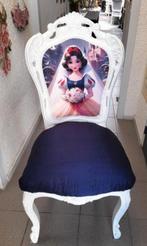 1.x barok stoel opnieuw gestoffeerd sneeuw witje, Huis en Inrichting, Stoelen, Ophalen of Verzenden, Zo goed als nieuw, Eén