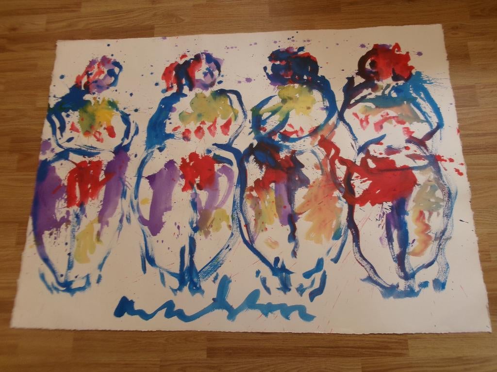 Schilderij Heyboer 4 vrouwen, Ophalen